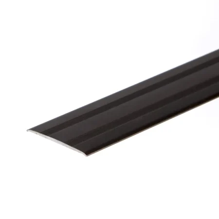 Brown anodised aluminium door floor bar edge trim threshold profile, 35 mm