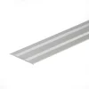 Silver anodised aluminium door floor bar edge trim threshold profile, 35 mm