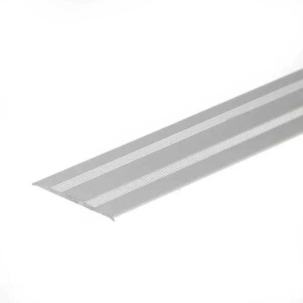 Silver anodised aluminium door floor bar edge trim threshold profile, 35 mm