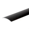 Black anodised aluminium door floor bar edge trim threshold profile, 49 mm