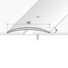 Drawing of anodised aluminium door floor bar edge trim threshold profile, 49 mm