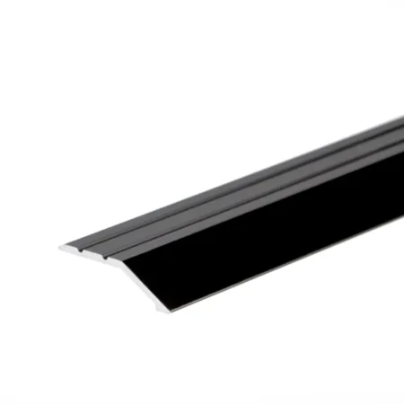 Black anodised aluminium door floor bar edge trim threshold, 40 mm