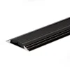 Black anodised aluminium anti-slip door floor bar edge trim threshold profile, 50 mm