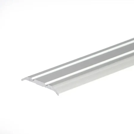 Silver anodised aluminium door floor bar edge trim threshold, 25 mm