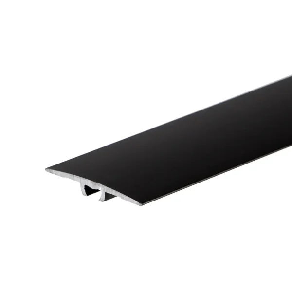 Black anodised aluminium door floor bar edge trim threshold, 36 mm