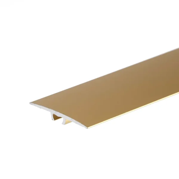 Gold anodised aluminium door floor bar edge trim threshold, 36 mm