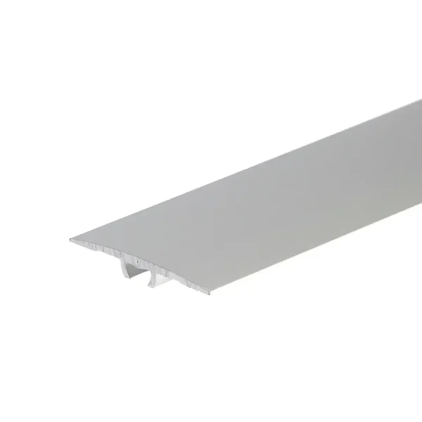 Silver anodised aluminium door floor bar edge trim threshold, 36 mm