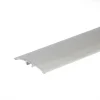 Silver anodised aluminium door floor bar edge trim threshold, 40 mm