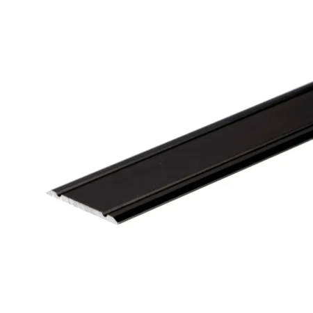 Black flat anodised aluminium door floor edging bar strip trim threshold, 30 mm