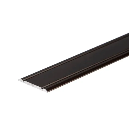 Brown flat anodised aluminium door floor edging bar strip trim threshold, 30 mm