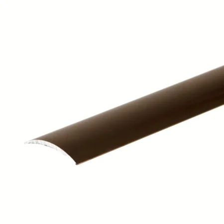 Brown flat self-adhesive anodised aluminium door floor edging bar strip trim threshold, 30 mm