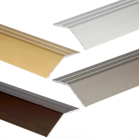 Self-adhesive anodised aluminium door floor edge trim threshold, 900×41×16 mm