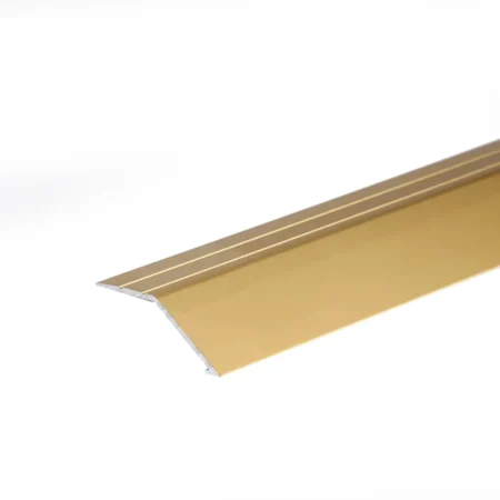 Gold self-adhesive anodised aluminium door floor edge trim threshold, 900×41x16 mm