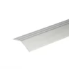 Silver self-adhesive anodised aluminium door floor edge trim threshold, 900×41×16 mm