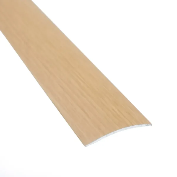 Aluminium door threshold profile, 40 mm, A13, wood effect, Beech