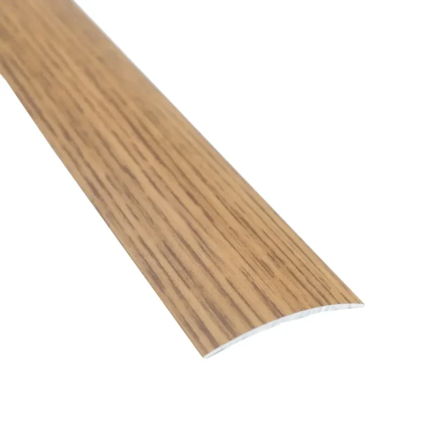 Aluminium door threshold profile, 40 mm, A13, wood effect, Cognac oak