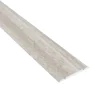 Aluminium flat door threshold strip, 30 mm, A02, wood effect