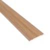 Aluminium flat door threshold strip, 30 mm, A02, wood effect