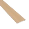 Aluminium flat door threshold strip, 30 mm, A02, wood effect