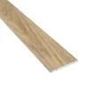 Aluminium flat door threshold strip, 30 mm, A02, wood effect