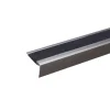 Inox anodised aluminium anti-slip stair edge nosing trim, 41 mm x 266 mm, A44