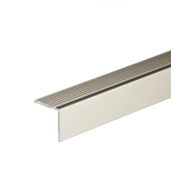 Inox anodised aluminium anti-slip stair edge nosing trim, A30