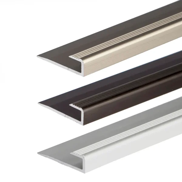 Anodised aluminium carpet edge ending profile cover strip floor bar trim, 79.9 mm