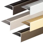 Anodised aluminium carpet edge nosing profile cover strip door floor bar trim, 23 mm x 16 mm