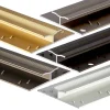 Anodised aluminium dual edge carpet profile cover strip door floor bar trim, 20mm