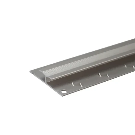 Inox anodised aluminium dual edge carpet profile cover strip door floor bar trim, 20 mm