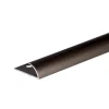 Brown anodised aluminium single edge carpet profile cover strip door floor bar trim, 10 mm