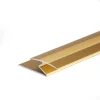 Gold anodised aluminium Z-edge carpet profile door floor bar trim, 35 mm