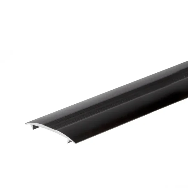 Black anodised aluminium carpet door threshold trim floor bar ramp strip edge, 36 mm