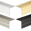 Anodised aluminium stair nosing edging anti-slip corner edge trim bar, 35 mm