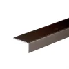 Brown anodised aluminium stair nosing edging anti-slip corner edge trim bar, 650 mm x 420 mm