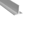 Anodised aluminium T-section bar