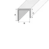 Drawing of non-equal sided channel C shape section bar, B31