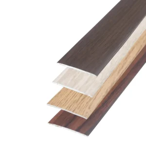 Self-adhesive wood effect aluminium door floor bar edge trim threshold profile, 35 mm, A08