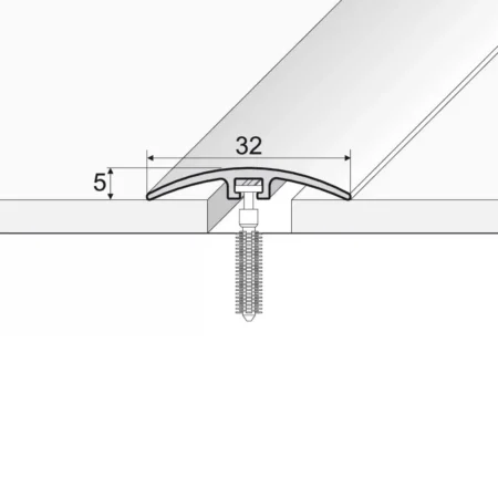 UPVC self-adhesive wood effect door edging floor trim threshold, 40 mm, E64