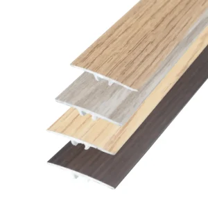 Wood effect aluminium door floor bar edge trim threshold, 930 mm x 36 mm, A68