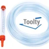 Toolty hose water level kit with two graduated tubes Toolty water level gauge kit with a 3/8 inch PVC hose and two graduated tubes