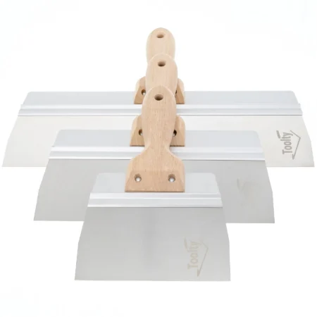 Toolty 6 PCS Taping Knife & Spatula Set 150-350mm Wooden Handle
