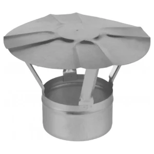 Chimney Cowl Rain Cover 80-250 mm Pipe Ventilation Galvanised Metal Protector