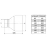 Chimney Flue Liner Reducer drawing