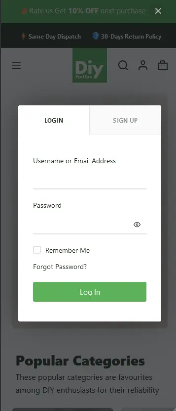 Login to your account