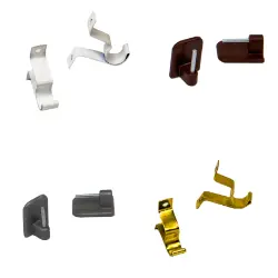 Brackets for curtain poles — various colours