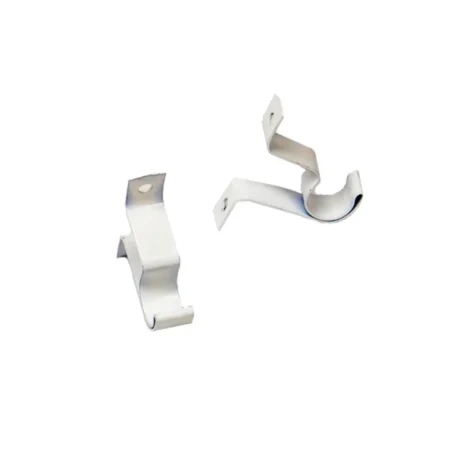 White screwd bracket for Telescopic Café Curtain Pole Voile Net Curtain