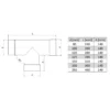 Chimney Flue Liner T-Pipe Connector drawing