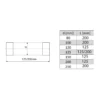 Stainless-Steel joiner Chimney Flue Liner Female Connector Pipe drawing