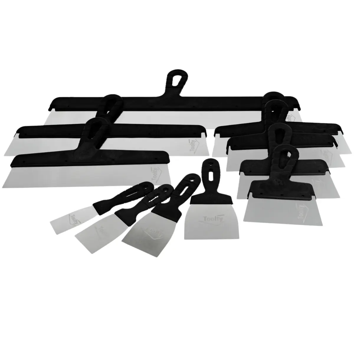 11 PCS Filling Knife Set Drywall Taping Plastering Tools 40 600mm